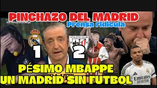 ATHLETIC 2 REAL MADRID 1  DERROTA DURA PESIMO MADRID y la CAVERNA SIGUE ESPERANDO a MBAPPE [upl. by Muire]