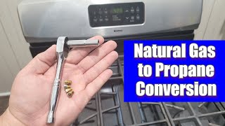 How to Convert a Natural Gas Stove to Propane  Kenmore  Frigidaire Natural Gas Stove Conversion [upl. by Lawler658]