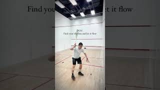 Find your squash rhythm and let it flow squash squashcoaching squashlife 壁球 壁球教練 [upl. by Elmore]