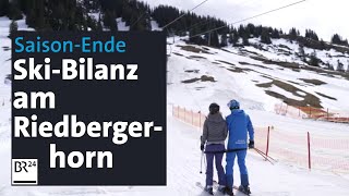 Abschluss der SkiSaison Zu Besuch im Skigebiet GrasgehrenRiedbergerhorn  Abendschau  BR24 [upl. by Eceinaj]