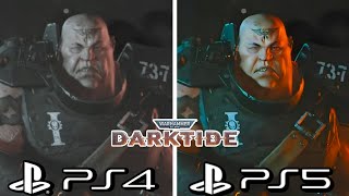 Warhammer 40000 Darktide PS4 vs PS5 Graphics Comparison [upl. by Eserahc]