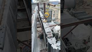 transformer Busduct ka kaam ho ry h shortsvideo viralvideo electricalwork elecricity [upl. by Nerehs]