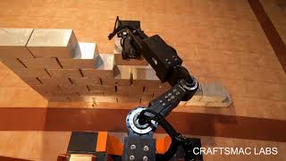 Masonry Robot  Bricklaying Dry Test [upl. by Sinne]