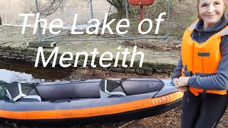 Itiwit 3 Inflatable Kayak  The Lake of Menteith  Inchmahome Priory 13th Century  The Isle of Rest [upl. by Ahsiekam]