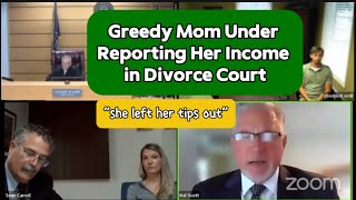 Greedy Mom Under Reporting Her Income in Divorce Court Hearing familycourtplaylist [upl. by Anny]