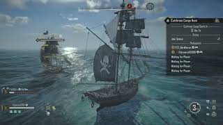 SKULL AND BONES  Brigantine vs Brigantine Cutthroat Carronades [upl. by Gentille]