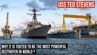 USSTedStevens  Latest Flight III USNavy Arleigh Burke destroyer launched [upl. by Siraj]