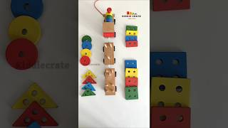 Pull along shapes sorter train train shapesorter colourscheme shapes toysforkids [upl. by Haldas]