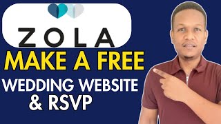 HOW TO USE ZOLA WEDDING WEBSITEFREE WEDDING WEBSITE AND RSVP [upl. by Annahc]