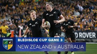 HIGHLIGHTS 2018 Bledisloe Cup 3  New Zealand v Australia [upl. by Weissman]