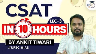 UPSC Prelims 2023 with Complete CSAT in 10 Hours  Lec 3  StudyIQ IAS  UPSC [upl. by Arobed473]