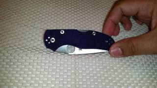 Spyderco Native 5 CPM S110V quotBlurplequot [upl. by Lise]