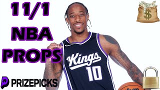 61 RUN PRIZEPICKS NBA PICKS  FRIDAY 11124  NBA PLAYER PROPS PICKS  NBA PROPS amp BETS TODAY [upl. by Aloisia]