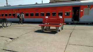 Katra Hapa express Departing from Jalandhar Cantt Railway station [upl. by Mcripley]