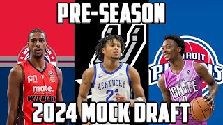 Too Early 2024 NBA Mock Draft [upl. by Sugirdor]