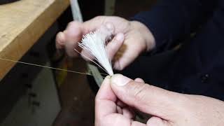 How to Rehair a Violin Bow  Part 3 of 4 Attaching the Hair to the Frog HD [upl. by Beaulieu]