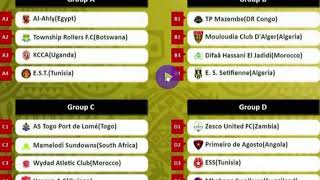 Résultats des tirage phase des groupesde la ligue des champions Africaine 2018 [upl. by Griz]