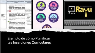 Ejemplo de cómo Planificar las Inserciones Curriculares [upl. by Candice]