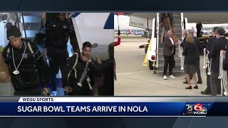 Sugar Bowl teams arrive in New Orleans [upl. by Lenej]