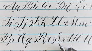 how to write in calligraphy  new letters for beginners [upl. by Ebaj]