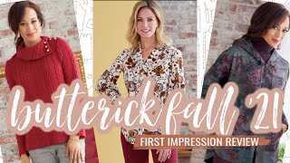 Butterick Sewing Patterns Fall 2021 First Impression Review [upl. by Egwan468]