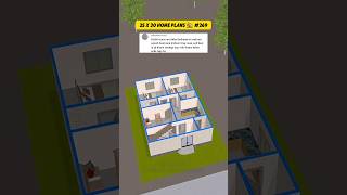 25 by 30 House plan 3d 🥀💕♥️ home erarman house shortfeed [upl. by Rosinski]