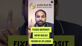 New FD rules By RBI fixeddeposit fixeddepositinterestrates fdinterestrates fixeddeposits [upl. by Peih]