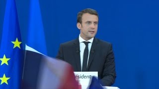 Présidentielle 2017 la déclaration dEmmanuel Macron en intégralité [upl. by Annohsal]