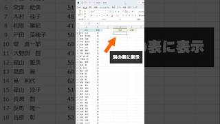 Excelたった1つの数式でデータを抽出＆別の表に表示！ エクセル [upl. by Marcel]