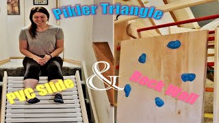 Our take on Piklers Triangle pvc slide and rock wall [upl. by Kira180]