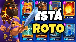 EL MEJOR MAZO DE SABUESO DE LAVA CON BÁRBAROS EVOLUCIONADOS 🔥ESTÁ ROTO🔥 │ CLASH ROYALE [upl. by Sirmons]