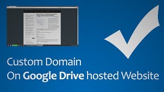 Custom Domain On Google Drive Hosted Website HD 1080p [upl. by Adaiha]