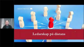 Webinar  Ledarskap på distans 2021 02 10 [upl. by Ainot]