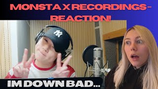 MONSTA X BURNING UP amp AND RECORDINGS  REACTION [upl. by Noe651]