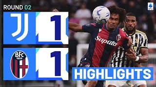 JuventusBologna 11  Vlahovic rescues a point for Juve Goals amp Highlights  Serie A 202324 [upl. by Sabsay]