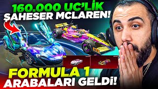 160000 UC YENİ ŞAHESER MCLAREN GELDİ 😱 YENİ FORMULA 1 ARABALARI HEPSİNİ ALDIK  PUBG MOBILE [upl. by Ajssatan]