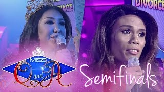 Its Showtime Miss Q amp A Semifinals Khei Perlaoan vs Marigona Dragusha  Di Ba Teh Ganern [upl. by Aikim]