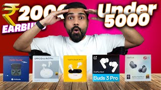 The Best Of Best  Top 5 Earbuds Under ₹5000 Reviewed and Rated [upl. by Namus750]