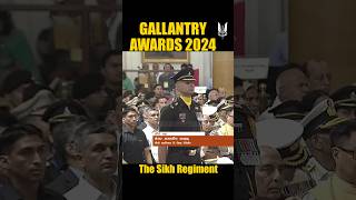 Sikh Regiment Major Amandeep Jakhar 4th Battalion Gallantry Awards 2024 shorts army [upl. by Anewor]