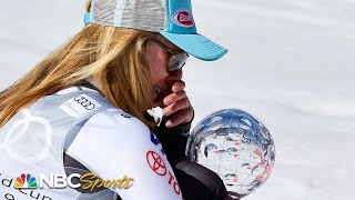 Mikaela Shiffrin wins giant slalom crown recordtying fourth World Cup crystal globe  NBC Sports [upl. by Eeram]