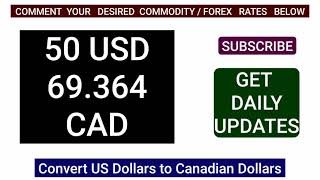 Cad to Usd Oanda [upl. by Henke]