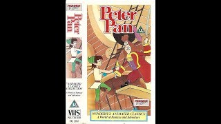 Original VHS Opening Peter Pan  Burbank version UK Retail Tape [upl. by Lalad]