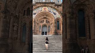 📍Tibidabo  must visit in Barcelona 🙂‍↕️ visitbarcelona tibidabo [upl. by Ahsoek]