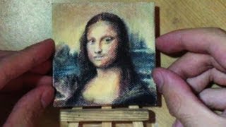 Miniature Art  Mona Lisa [upl. by Eatnod]