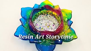 Flower Girl 💐  Am I Wrong  Resin Art Storytime Tutorial  Rainbow Epoxy Creations satisfying [upl. by Eeuqram]