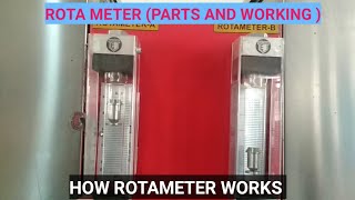 ROTAMETER WORKING  HOW TO WORK ROTA METER  CUNSTRATION DETAIL OF ROTA METER  ROTA METER [upl. by Nosloc661]