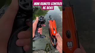 Mini Remote Control RC Boat😯😲 fishing remotecontrolboat gadgetsshorts reactionzxy91 [upl. by Yerffoj]