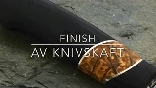 Knivmaker Hvordan overflate behandle knivskaft [upl. by Konrad]