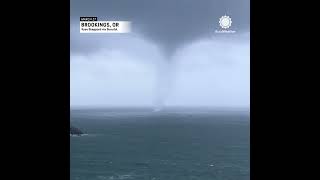 Waterspout Forms off Oregon Coast [upl. by Nahraf]