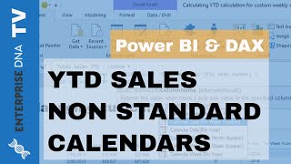 Year To Date Sales For Non Standard Calendar Tables  DAX in Power BI [upl. by Sholley870]